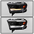 5087393 Driver and Passenger Side Halogen Headlight, With bulb(s), Clear Lens, Black Interior, Signature Series