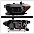 5087553 Driver and Passenger Side Halogen Headlight, With bulb(s), Smoked Lens, Black Interior, Signature Series