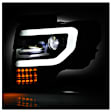 5087560 Driver and Passenger Side Halogen/LED Combo Headlight, With bulb(s), Clear Lens, Black Interior, Apex Series