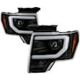 5087591 Driver and Passenger Side Halogen/LED Combo Headlight, With bulb(s), Clear Lens, Black Interior, Platinum Series