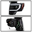 5087591 Driver and Passenger Side Halogen/LED Combo Headlight, With bulb(s), Clear Lens, Black Interior, Platinum Series