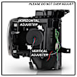 5087591 Driver and Passenger Side Halogen/LED Combo Headlight, With bulb(s), Clear Lens, Black Interior, Platinum Series