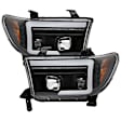 5087669 Driver and Passenger Side Halogen/LED Headlight, With bulb(s), Clear Lens, Black Interior, Platinum Series
