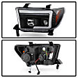 5087669 Driver and Passenger Side Halogen/LED Headlight, With bulb(s), Clear Lens, Black Interior, Platinum Series