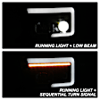 5087669 Driver and Passenger Side Halogen/LED Headlight, With bulb(s), Clear Lens, Black Interior, Platinum Series