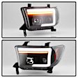 5087669 Driver and Passenger Side Halogen/LED Headlight, With bulb(s), Clear Lens, Black Interior, Platinum Series