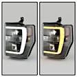 5087751 Driver and Passenger Side Halogen/LED Combo Headlight, With bulb(s), Clear Lens, Chrome Interior, Platinum Series