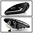 5087959 Driver and Passenger Side Halogen/LED Combo Headlight, With bulb(s), Clear Lens, Black Interior, Apex Series