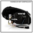 5087959 Driver and Passenger Side Halogen/LED Combo Headlight, With bulb(s), Clear Lens, Black Interior, Apex Series