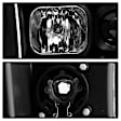 5088079 Driver and Passenger Side Halogen/LED Headlight, With bulb(s), Clear Lens, Black Interior, Platinum Series