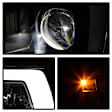 2005 Ford F-150 - Driver and Passenger Side Halogen/LED Headlight, With bulb(s), Clear Lens, Black Interior, Platinum Series