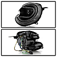 5088222 Driver and Passenger Side Halogen/LED Combo Headlight, Without bulb(s), Clear Lens, Black Interior, Signature Series