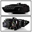 2014 Audi A4 - Driver and Passenger Side Halogen/LED Headlight, Without bulb(s), Xenon/HID Model Only; Not Compatible With Factory Halogen Model, Clear Lens, Black Interior, Apex Series