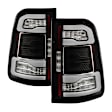 5088505 Driver and Passenger Side LED Tail Light, With bulb(s), Clear Lens, Black Interior