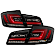 5088512 Driver and Passenger Side LED Tail Light, With bulb(s), Clear Lens, Black Interior