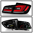 5088512 Driver and Passenger Side LED Tail Light, With bulb(s), Clear Lens, Black Interior