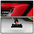 5088512 Driver and Passenger Side LED Tail Light, With bulb(s), Clear Lens, Black Interior