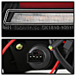 5088512 Driver and Passenger Side LED Tail Light, With bulb(s), Clear Lens, Black Interior
