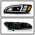 5088567 Driver Side Halogen Headlight, With bulb(s), Clear Lens, Black Interior, Signature Series