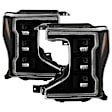 5088635 Driver and Passenger Side LED Headlight, With bulb(s), Clear Lens, Black Interior, Apex Series