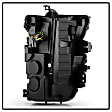 5088840 Driver and Passenger Side LED Headlight, With bulb(s), Clear Lens, Black Interior, Apex Series