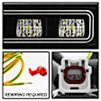 5088925 Bumper Light - Black, Direct Fit
