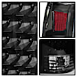 9022449 Driver and Passenger Side LED Tail Light, With bulb(s), Clear Lens, Black Interior, xTune By Spyder LED