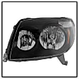 9023583 Driver and Passenger Side Halogen Headlight, Without bulb(s), Clear Lens, Black Interior, Xtune Series