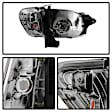 9027468 Driver and Passenger Side Halogen Headlight, Without bulb(s), Clear Lens, Chrome Interior, Xtune Series