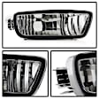 9027468 Driver and Passenger Side Halogen Headlight, Without bulb(s), Clear Lens, Chrome Interior, Xtune Series