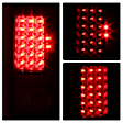 9027642 Driver and Passenger Side LED Tail Light, With bulb(s), Smoked Lens, Black Interior, Styleside, xTune By Spyder LED