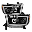 9027888 Driver and Passenger Side Halogen Headlight, With bulb(s), Clear Lens, Black Interior, Xtune Series