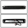 2005 GMC Sierra 1500 HD - Smoked Lens, Chrome Interior Third Brake Light, Led, xTune By Spyder LED