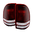 9028762 Driver and Passenger Side LED Tail Light, With bulb(s), Smoked Red Lens, Xtune Series