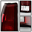 9028786 Driver and Passenger Side Halogen Tail Light, With bulb(s), Smoked Red Lens, Xtune Series