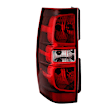 9028854 Driver Side Halogen Tail Light, Without bulb(s), Clear & Red Lens