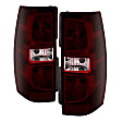 9030222 Driver and Passenger Side LED Tail Light, With bulb(s), Smoked Red Lens, Xtune Series
