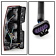 9030222 Driver and Passenger Side LED Tail Light, With bulb(s), Smoked Red Lens, Xtune Series