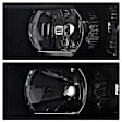 9030260 Driver and Passenger Side Halogen Headlight, Without bulb(s), Smoked Lens, Black Interior, Xtune Series