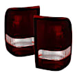 1994 Ford Ranger - Driver and Passenger Side Halogen Tail Light, Without bulb(s), Clear & Red Lens