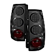 9031762 Driver and Passenger Side LED Tail Light, With bulb(s), Smoked Lens, Black Interior, Xtune Series