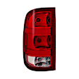 9031991 Driver Side Halogen Tail Light, Without bulb(s), Clear & Red Lens, Fleetside