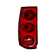 9032028 Driver Side Halogen Tail Light, Without bulb(s), Clear & Red Lens