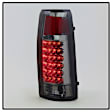 9032752 Driver and Passenger Side LED Tail Light, With bulb(s), Smoked Lens, Chrome Interior