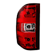 9033087 Driver Side Halogen Tail Light, Without bulb(s), Clear & Red Lens