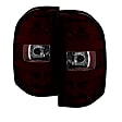 2012 Chevrolet Silverado 1500 - Driver and Passenger Side LED Tail Light, With bulb(s), Dark Red & Smoked Lens, Xtune Series