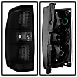 9033926 Driver and Passenger Side LED Tail Light, With bulb(s), Smoked Lens, Black Interior, Xtune Series