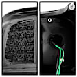 9033933 Driver and Passenger Side LED Tail Light, With bulb(s), Smoked Lens, Black Interior, Xtune Series