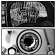 9034336 Driver and Passenger Side Halogen Headlight, Without bulb(s), Clear Lens, Black Interior, Xtune Series