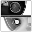 9034336 Driver and Passenger Side Halogen Headlight, Without bulb(s), Clear Lens, Black Interior, Xtune Series